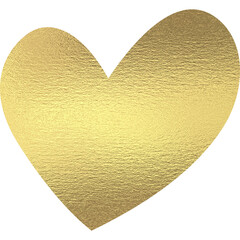 goldenes Herz mit transparentem Hintergrund 