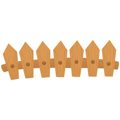 wooden fence illustration 