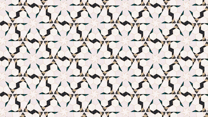 Abstract geometric black and white pattern design print pattern, geometric seamless pattern. Graphic background connection. abstract art painting