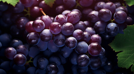 Fototapeta premium bunch of red grapes