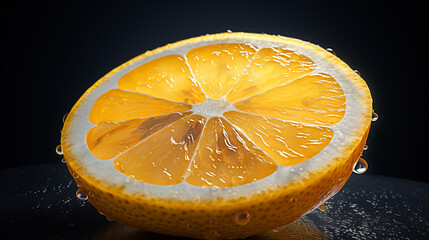 Slice of a lemon