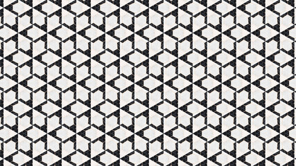 Abstract geometric black and white pattern design print pattern, geometric seamless pattern. Graphic background connection. abstract art painting
