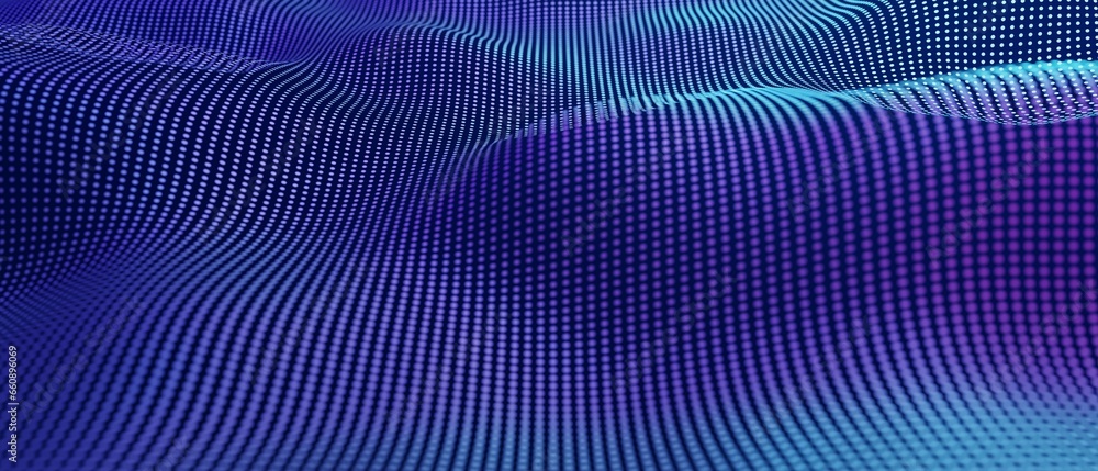Poster abstract futuristic - technology with polygonal shapes on dark blue background. design digital techn