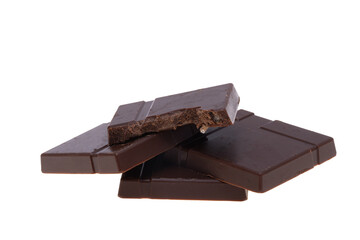 chocolate dark peppermint isolated