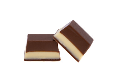 chocolate dark peppermint isolated