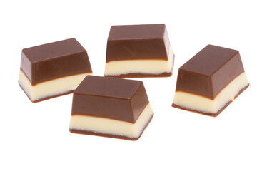 chocolate dark peppermint isolated