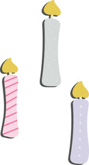 Vector of the birthday element