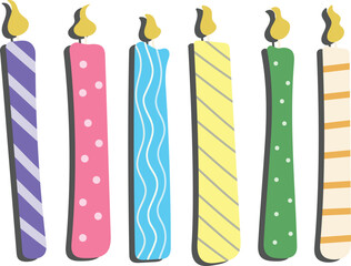 Vector of the birthday element