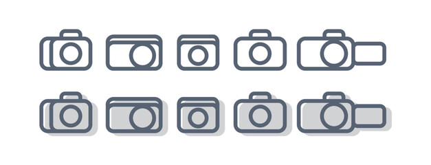 
camera logo icon vector illustration