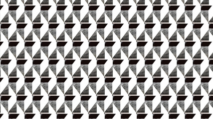 Abstract geometric black and white pattern design print pattern, geometric seamless pattern. Graphic background connection. abstract art painting