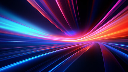 Beautiful abstract futuristic background with neon blue