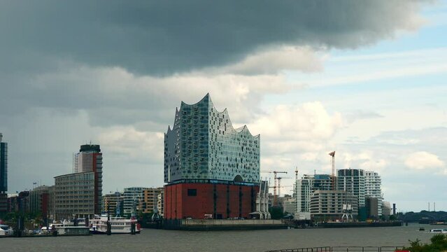 Elbphilharmonie concert hall in the HafenCity quarter of Hamburg, Germany