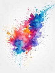 Colorful watercolor splash background