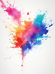 Colorful watercolor splash background