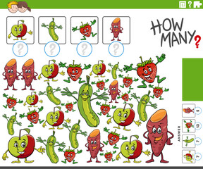 how many game with cartoon fruit and vegetables