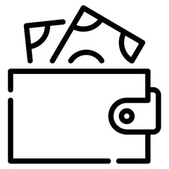 Wallet Icon for uiux, web, app, infographic, etc
