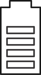 Battery Line Icon pictogram symbol visual illustration