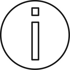 About Line Icon pictogram symbol visual illustration