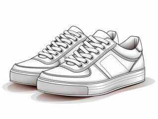 A Pair Of White Sneakers