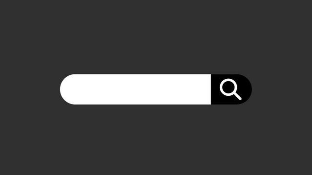 Search bar. Search string. 4 in 1 Animation alpha channel 