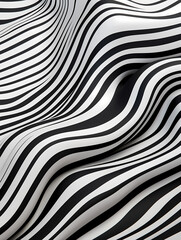 A Black And White Striped Surface