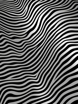 A Black And White Striped Pattern © netsign