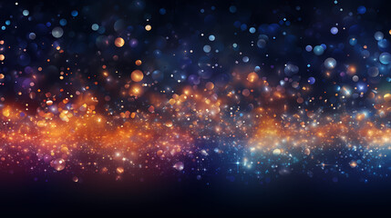 Fototapeta premium New Years Eve - A Colorful Lights And Stars