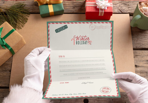 Santa Letter Mockup