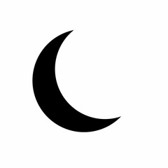 moon illustration on white background  