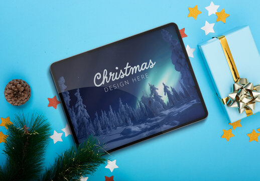 Christmas Tablet Mockup