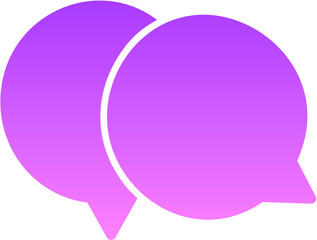 chat 23 Glyph Gradient Icon pictogram symbol visual illustration