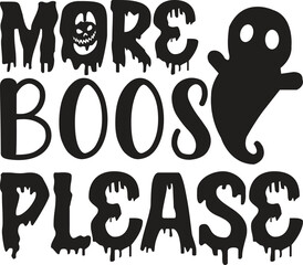 Halloween Print ready vector design for Tshirt, Mug and printing item. bundle design  .Black and white view. design vector set. Icon bundle .