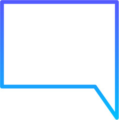 Obraz premium chat 13 Line Gradient Icon pictogram symbol visual illustration