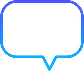 chat 18 Line Gradient Icon pictogram symbol visual illustration