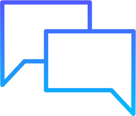 chat 25 Line Gradient Icon pictogram symbol visual illustration