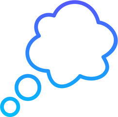 chat 32 Line Gradient Icon pictogram symbol visual illustration