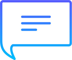 Fototapeta premium chat 44 Line Gradient Icon pictogram symbol visual illustration
