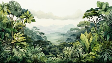 wonderful backgrounds of tropical forests.