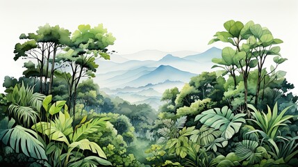 wonderful backgrounds of tropical forests.