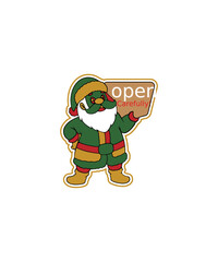Christmas-Gnomes-Business-Stickers,Christmas Business Stickers Svg Bundle