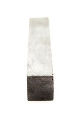 Solid graphite stick art material isolated on white background