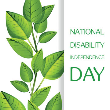 National Disability Independence Day. Design Suitable For Greeting Card Poster And Banner	
