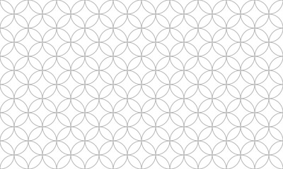 Grey circle flower seamless pattern. Vector Repeating Texture.