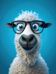 Quirky Spectacled Sheep