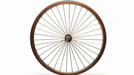 Rolgordijnen Front wheel of a vintage bicycle © Arima