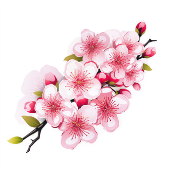 桜をイメージしたピンク色の花のアイコン