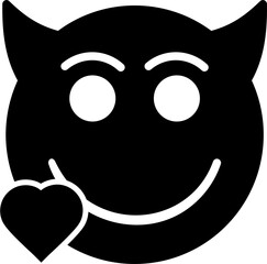 kiss Glyph Icon pictogram symbol visual illustration