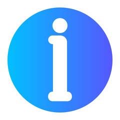 letter i gradient icon