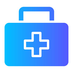 first aid kit gradient icon