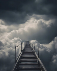 Ethereal Bridge Leading to the Skies, stairway to heaven